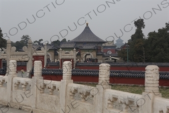 Main Buildings in the Temple of Heaven (Tiantan) in Beijing