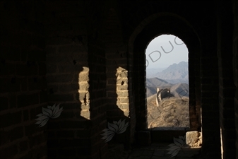 Black Building/Tower (Heilouzi) on the Jinshanling Section of the Great Wall of China