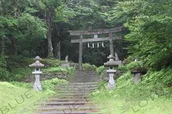 Torii on the Yoshida Trail to Mount Fuji