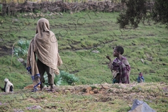 Small Village in Simien Mountains National Park
