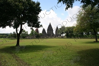 Grounds of Prambanan Temple Compound near Yogyakarta