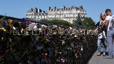 Archbishop's Bridge (Pont de l'Archevêché) Padlocks in Paris