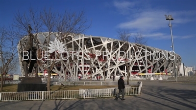 Bird's Nest/National Stadium (Niaochao/Guojia Tiyuchang) in the Olympic Park in Beijing