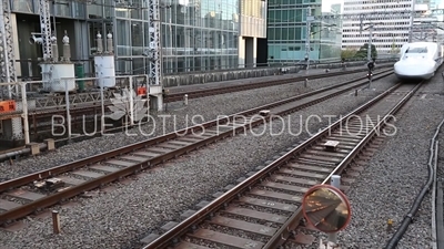 Bullet Train (Shinkansen) Arriving at Tokyo Station