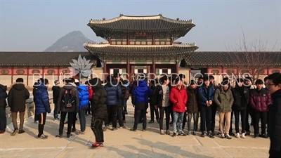 Geunjeong Gate (Geunjeongmun) at Gyeongbok Palace (Gyeongbokgung) in Seoul