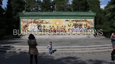 'Praying to the Sun' Mural in the Temple of the Sun Park (Ritan Gongyuan) in Beijing