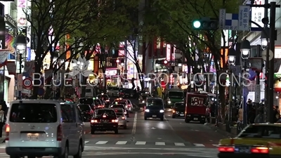 Street in Shibuya Area of Tokyo