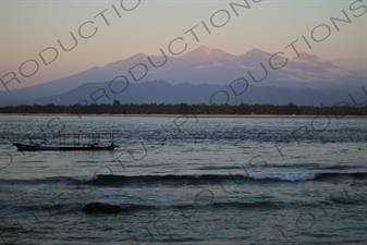 Mount Rinjani from Gili Meno