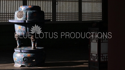 Censer/Incense Burner in Sajeong Hall (Sajeongjeon) at Gyeongbok Palace (Gyeongbokgung) in Seoul