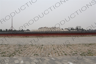 'Viewing Lantern Pole' and Circular Mound Altar (Yuanqiu Tan) in the Temple of Heaven (Tiantan) in Beijing