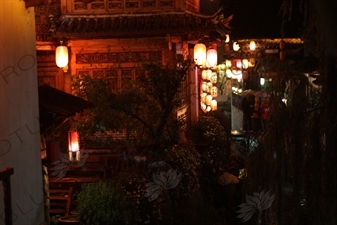 Red Lanterns in the Old City in Lijiang