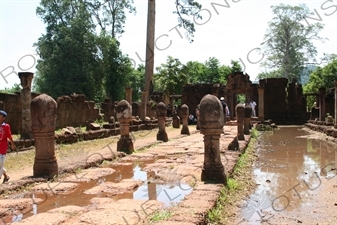 Causeway in Banteay Srei in Angkor