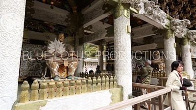 Ministers of the Left and Right Zuijin (Protector Deities) at Yomei Gate (Yomeimon) at Toshogu Shrine in Nikko