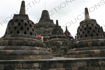 Stupas at Borobudur