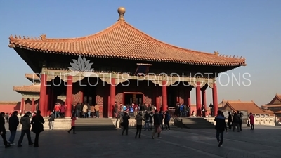 Hall of Middle Harmony (Zhonghe Dian) in the Forbidden City in Beijing