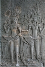 Devata Sculptural Relief in Angkor