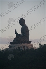 Big Buddha (Tiantan Da Fo) Statue on Lantau in Hong Kong