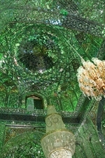 Ceiling of the Shah Cheragh Mosque in Shiraz