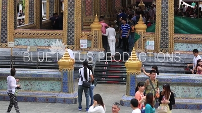 Ubosot Entrance at the Emerald Temple/Chapel (Wat Phra Kaew) at the Grand Palace (Phra Borom Maha Ratcha Wang) in Bangkok