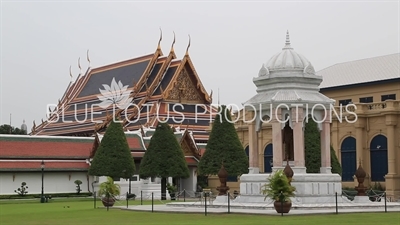 Exterior of the Emerald Temple/Chapel (Wat Phra Kaew) at the Grand Palace (Phra Borom Maha Ratcha Wang) in Bangkok