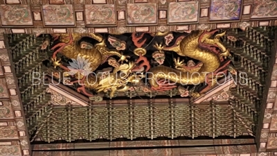 Dragon Carving in Junghwa Hall (Junghwajeon) at Deoksu Palace (Deoksugung) in Seoul