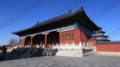 Gate of Prayer for Good Harvests (Qi Nian Men) and the Hall of Prayer for Good Harvests (Qi Nian Dian) in the Temple of Heaven (Tiantan) in Beijing