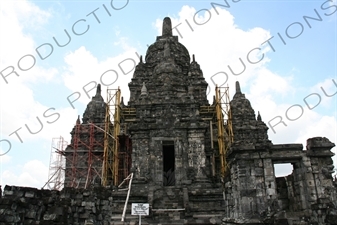 Buildings at Prambanan Temple Compound near Yogyakarta