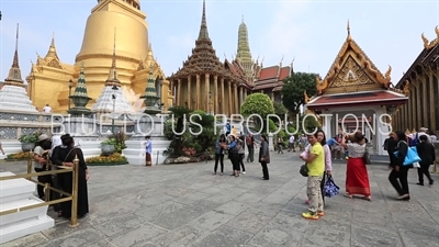 Emerald Temple/Chapel (Wat Phra Kaew) at the Grand Palace (Phra Borom Maha Ratcha Wang) in Bangkok