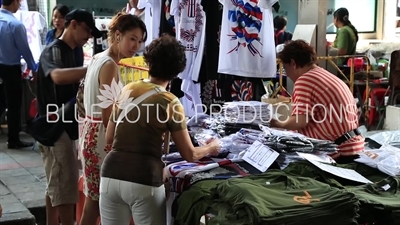 Clothes Stall at Ratchaprasong Protest Camp in Bangkok