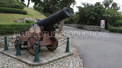 Cannon in Guia Fortress (Fortaleza da Guia) in Macau