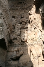 Buddhist Carvings at the Yungang Grottoes (Yungang Shiku) near Datong in Shanxi Province