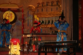 Performers Playing Classical Chinese Instruments in the Divine Music Administration (Shenyue Shu) in the Temple of Heaven (Tiantan) in Beijing