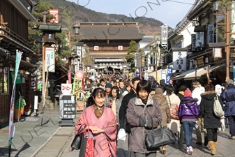 Nakamise Temple Approach of Zenko-ji in Nagano