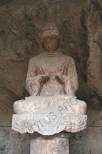 Buddha Statue at the Longmen Grottoes (Longmen Shiku) near Luoyang