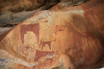 Prehistoric Cave Paintings in Laas Geel/Laas Gaal on the Outskirts of Hargeisa in Somaliland