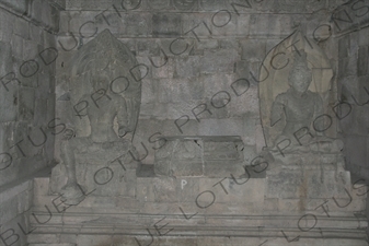 Statues inside a Building at Prambanan Temple Compound near Yogyakarta