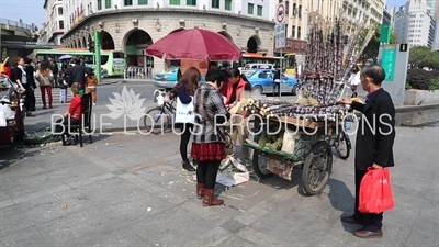 Sugar Cane Juice Vendor in Guangzhou