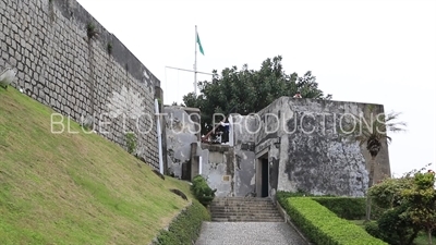 Exterior Wall of Guia Fortress (Fortaleza da Guia) in Macau