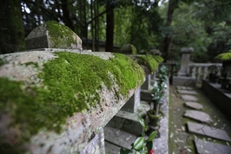 Graves of the Hosokawa Clan in the Grounds of Koto-in in Daitoku-ji in Kyoto