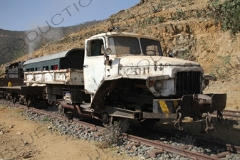 Fiat Truck Converted for use on Rails on the Asmara to Massawa Railway