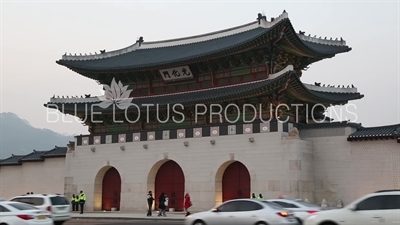 Gwanghwa Gate (Gwanghwamun) at Gyeongbok Palace (Gyeongbokgung) in Seoul