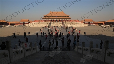 Square of Supreme Harmony (Taihedian Guangchang) and Hall of Supreme Harmony (Taihe Dian) in the Forbidden City in Beijing