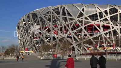 Bird's Nest/National Stadium (Niaochao/Guojia Tiyuchang) in the Olympic Park in Beijing