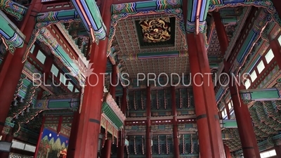 Ceiling of Geunjeong Hall (Geunjeongjeon) at Gyeongbok Palace (Gyeongbokgung) in Seoul