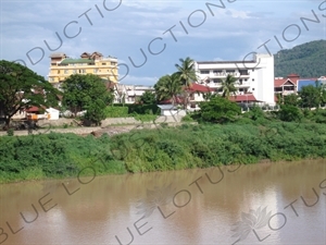 Buildings along a Bank of the Mekong River