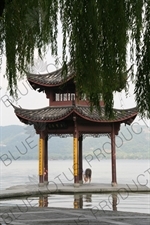 Jixian Pavilion (Jixianting) on West Lake (Xihu) in Hangzhou