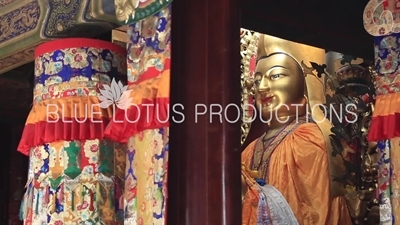 Tsongkhapa (Zongge Shanhuicheng) Statue in the Hall of the Wheel of the Law (Falun Dian) in the Lama Temple in Beijing