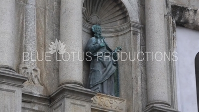 Bronze Statue on the Ruins of St. Paul's in Macau