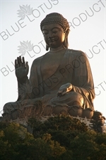 Big Buddha (Tiantan Da Fo) Statue on Lantau in Hong Kong