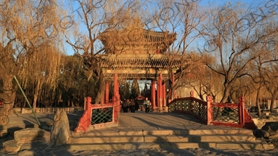 Pavilion of Heralding Spring (Zhi Chun Ting) in the Summer Palace in Beijing